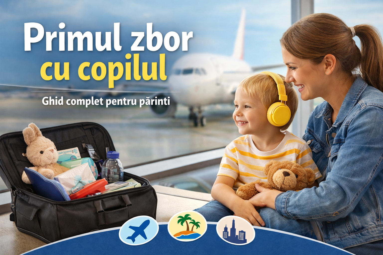 Primul zbor cu copilul – ghid complet pentru părinți